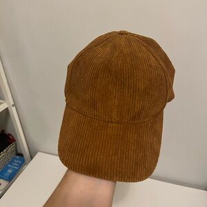 Corduroy baseball cap